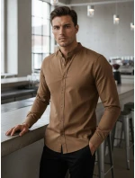 Pánska ležérna košeľa SLIM FIT so stojacím golierom FashionStreet DX2592