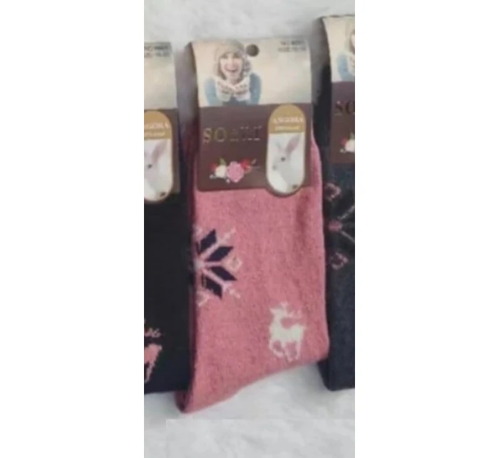 WiK SO&LI 002 dámske angorské ponožky 015 35-42