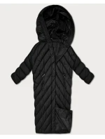 Čierna zimná bunda v štýle netopiera (P3-6026-1)