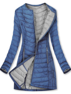 Dlouhá modrá dámská bunda model 5833390 - DREAM STONE