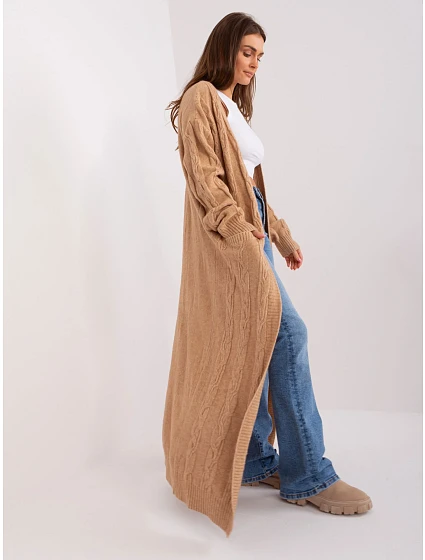 Kardigan AT SW model 18884698 camelowy - FPrice