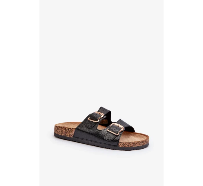 Čierne dámske papuče Fronila s prackami