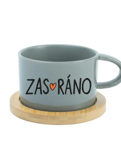 ZAS_RÁNO - šálka na sivé makrónky 200 ml