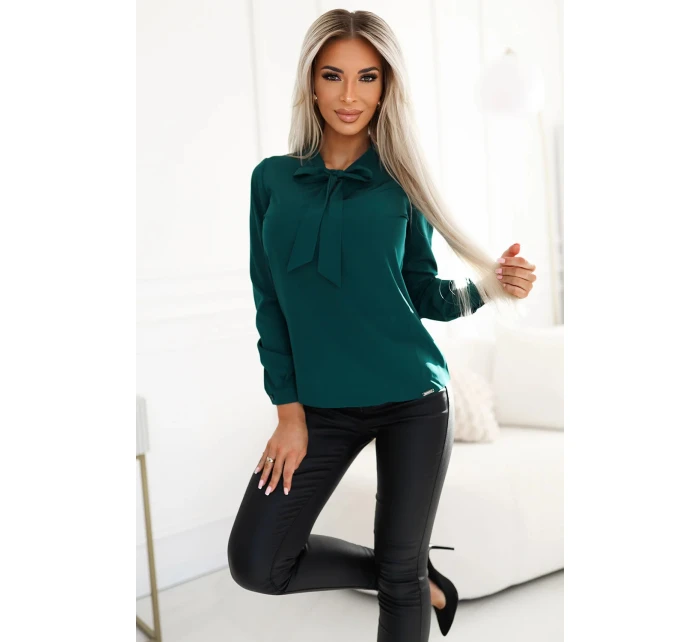 Dámska blúzka 140-24 Tmavo zelená - Numoco