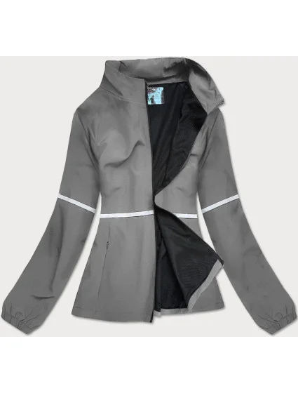 Tmavosivá tenká mikina so zipsom (20325) Tmavosivá tenká mikina so zipsom (20325)