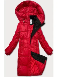 Dámska zimná bunda s kapucňou Glakate červená (LU-238001#)