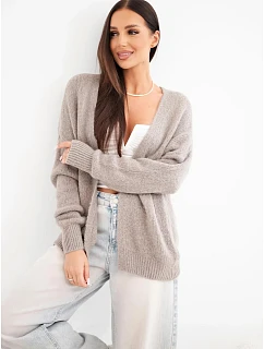 Dámský svetr s model 22322810 bez zapínání a s dlouhým rukávem fango - K-Fashion