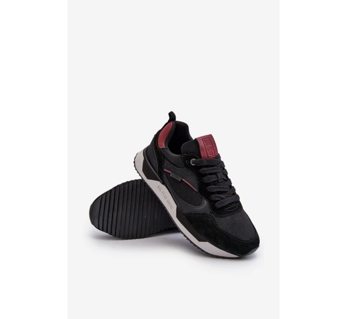 Sneakersy Męskie Memory Foam System Big Star NN174350 Czarne