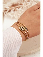 Dámský náramek ze nerezové oceli zlatý