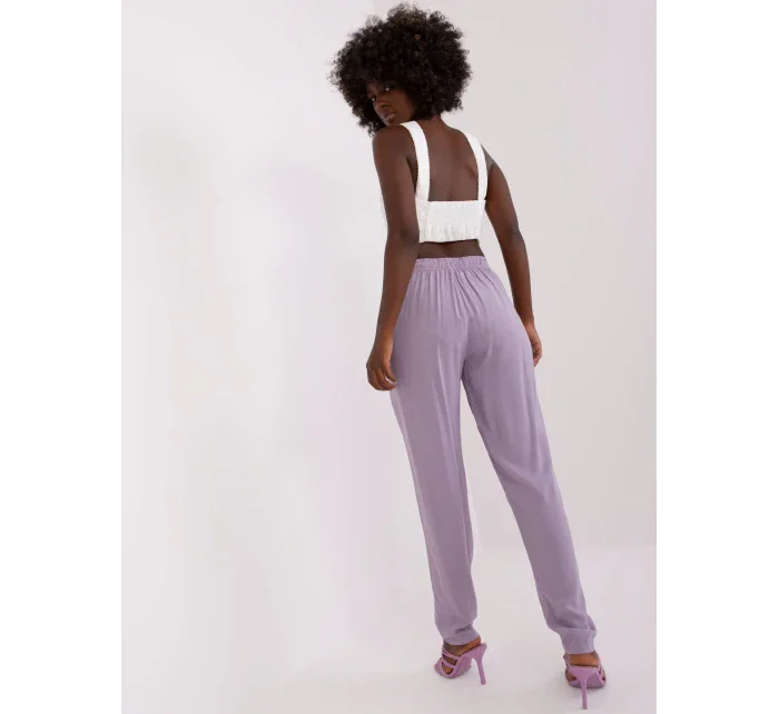 Nohavice D73760M61869O svetlo fialové