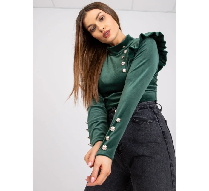 Blúzka DHJ BZ 6533A.44P tmavo zelená Blúzka DHJ BZ 6533A.44P tmavo zelená