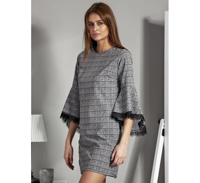 Šaty MI SK 17331.91 čiernobiele