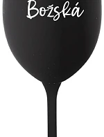 PANI BOŽSKÁ - čierny pohár na víno 350 ml
