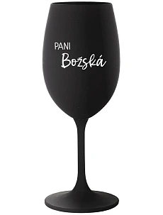 PANI BOŽSKÁ - čierny pohár na víno 350 ml