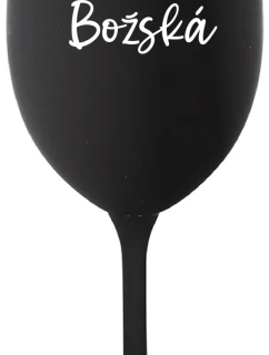 PANI BOŽSKÁ - čierny pohár na víno 350 ml