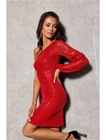 Dámské šaty SUK0432 červené - Roco Fashion
