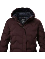 Dámská prošívaná bunda Killtec 9 s kapucí dlouhá bordó model 21798490 - B2B Professional Sports