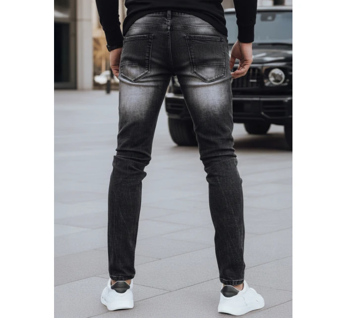 Pánske čierne nohavice FashionStreet UX3818