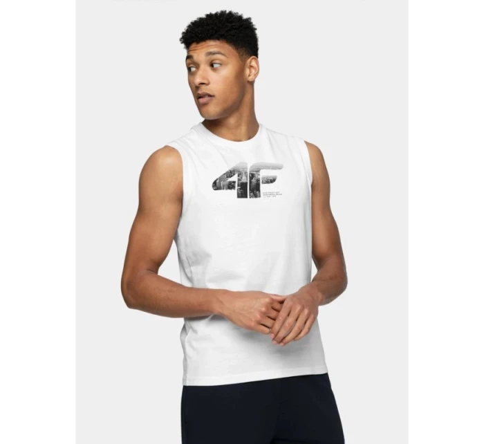 Pánske tričko bez rukávov 4F 4FWSS25TSLEM287-10S Pánske tričko bez rukávov 4F 4FWSS25TSLEM287-10S