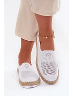 Dámské espadrilky model 22067174 Bílé - VINCEZA Dámské espadrilky model 22067174 Bílé - VINCEZA
