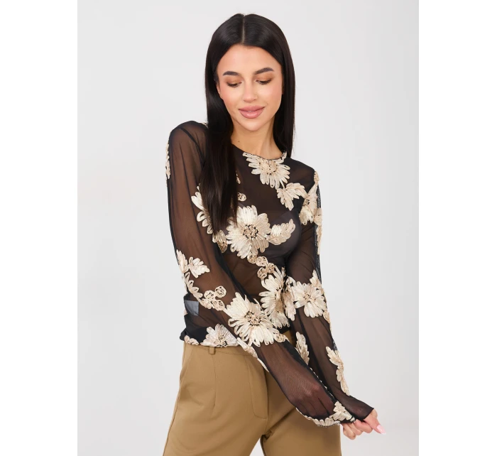 Blúzka IT BZ 22125.60 čierna a béžová