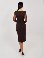 Sukňa RV SD 7847.80 tmavohnedá