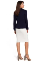 S154 Sako s jedným gombíkom - tmavo modré