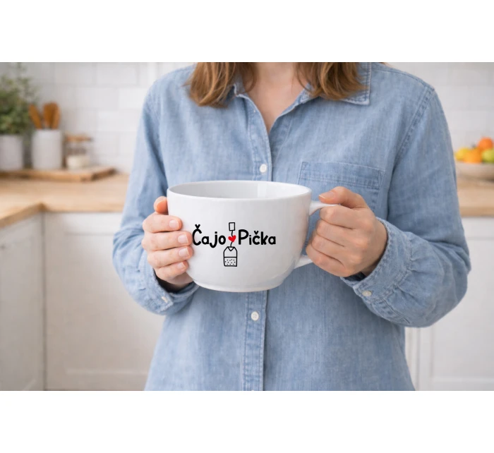 ČAJOPIČKA - MEGA XXL keramický hrnek 1000 ml ČAJOPIČKA - MEGA XXL keramický hrnek 1000 ml