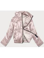 Krátká béžová dámská bunda se stojáčkem model 18026034 - S'WEST