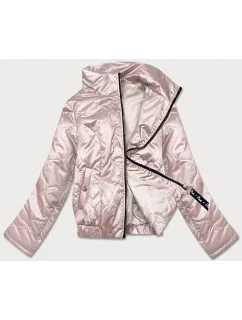 Krátká béžová dámská bunda se stojáčkem model 18026034 - S'WEST