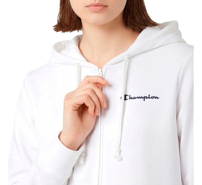 Dámská mikina s kapucí na zip bílá model 22119582 - CHAMPION