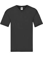 Fruit of the Loom Original V-Neck T Pánske tričko s výstrihom do V 16.1426 čierne