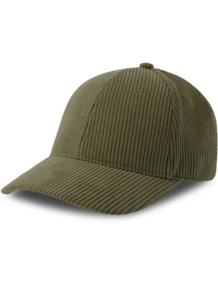 Atlantis Headwear Cordy-S 6-panelová manšestrová čiapka s kšiltom 33.0226 olivová Atlantis Headwear Cordy-S 6-panelová manšestrová čiapka s kšiltom 33.0226 olivová