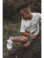 Klasické dětské sportovní boty bílé a Červené model 21621683 - Boto Klasické dětské sportovní boty bílé a Červené model 21621683 - Boto