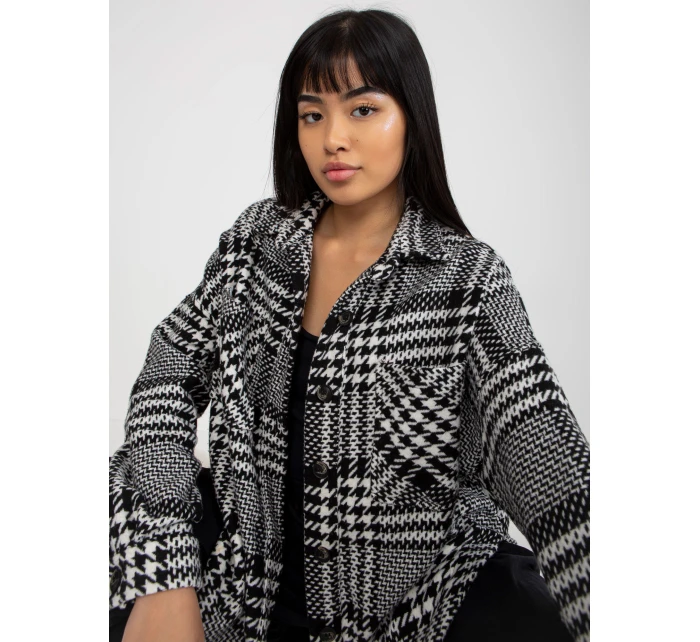 Košeľa DN KS 3964.45 čiernobielych