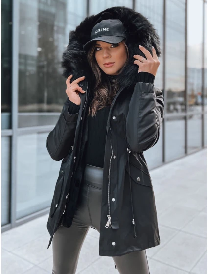 Dámska zimná bunda GARNET black FashionStreet TY3957 Dámska zimná bunda GARNET black FashionStreet TY3957