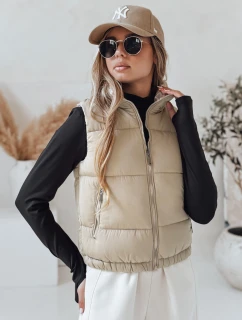 Dámska prešívaná vesta URBANELLE beige FashionStreet TY4973