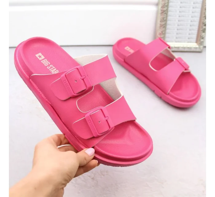 Big Star W INT2004E fuchsiové penové žabky s prackami