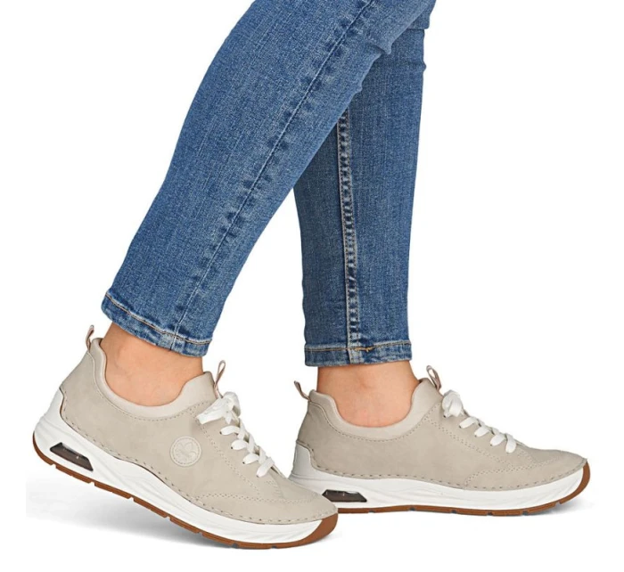 Dámske pohodlné béžové topánky Rieker 44562-62