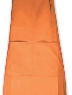 The One Towelling Apron Zástera s náprsenkou 48.1048 oranžová