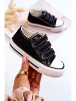 Dziecięce Trampki Na Rzepy Czarne Bernie Dziecięce Trampki Na Rzepy Czarne Bernie