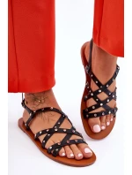 Dámské Sandály S Ozdobami Černá model 21627741 - Boto Dámské Sandály S Ozdobami Černá model 21627741 - Boto