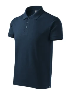 Bavlnená polokošeľa Heavy pánska tmavomodrá