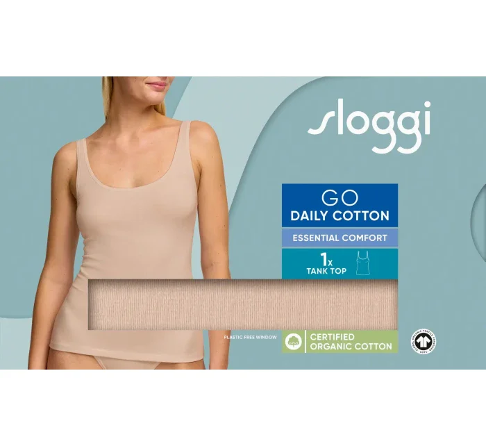 sloggi GO Daily Cotton Tank top - BROWN - SLOGGI BROWN - SLOGGI