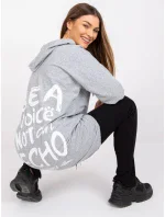 Dámska mikina-DHJ-BL-20136.37-šedá Dámska mikina-DHJ-BL-20136.37-šedá