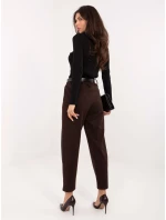 Spodnie IT SP model 21776366 ciemny brązowy - FPrice Spodnie IT SP model 21776366 ciemny brązowy - FPrice