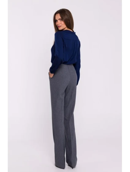 model 20502984 Kalhoty Bootcut šedé - STYLOVE