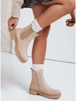 Dámské kozačky cream Dstreet model 21981491 - FashionStreet