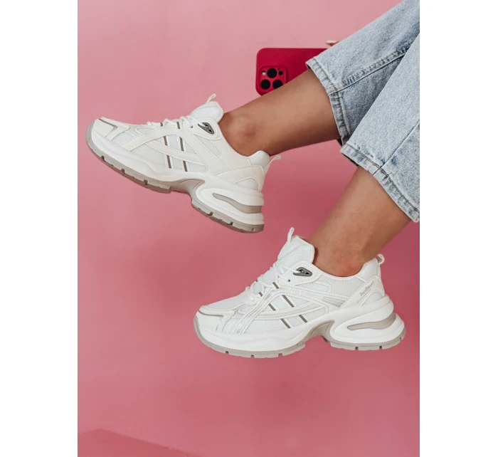 MODERMAX dámske biele tenisky FashionStreet ZY0898