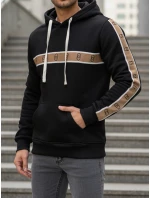 Pánska mikina s kapucňou čierna Dstreet BX5944